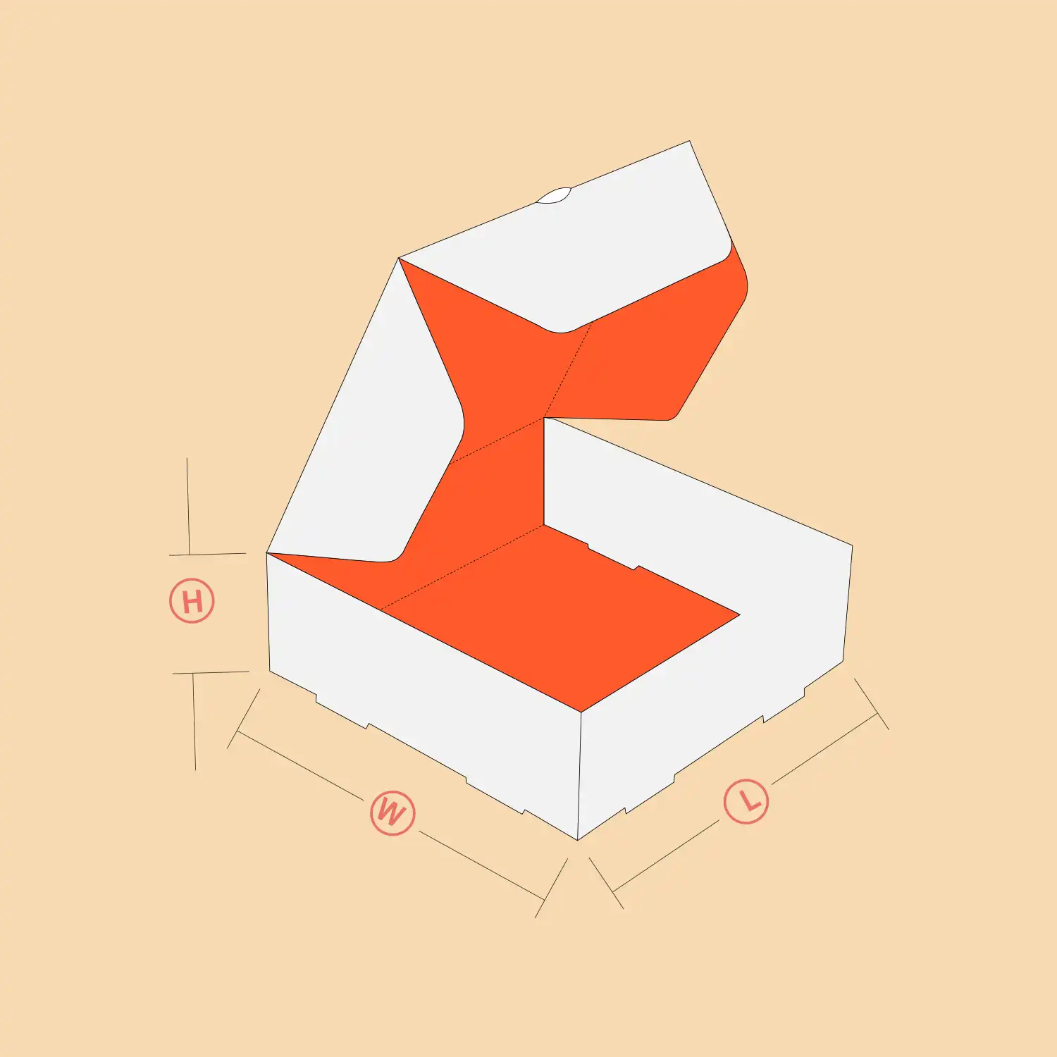 Double Locked Wall Lid 3D View