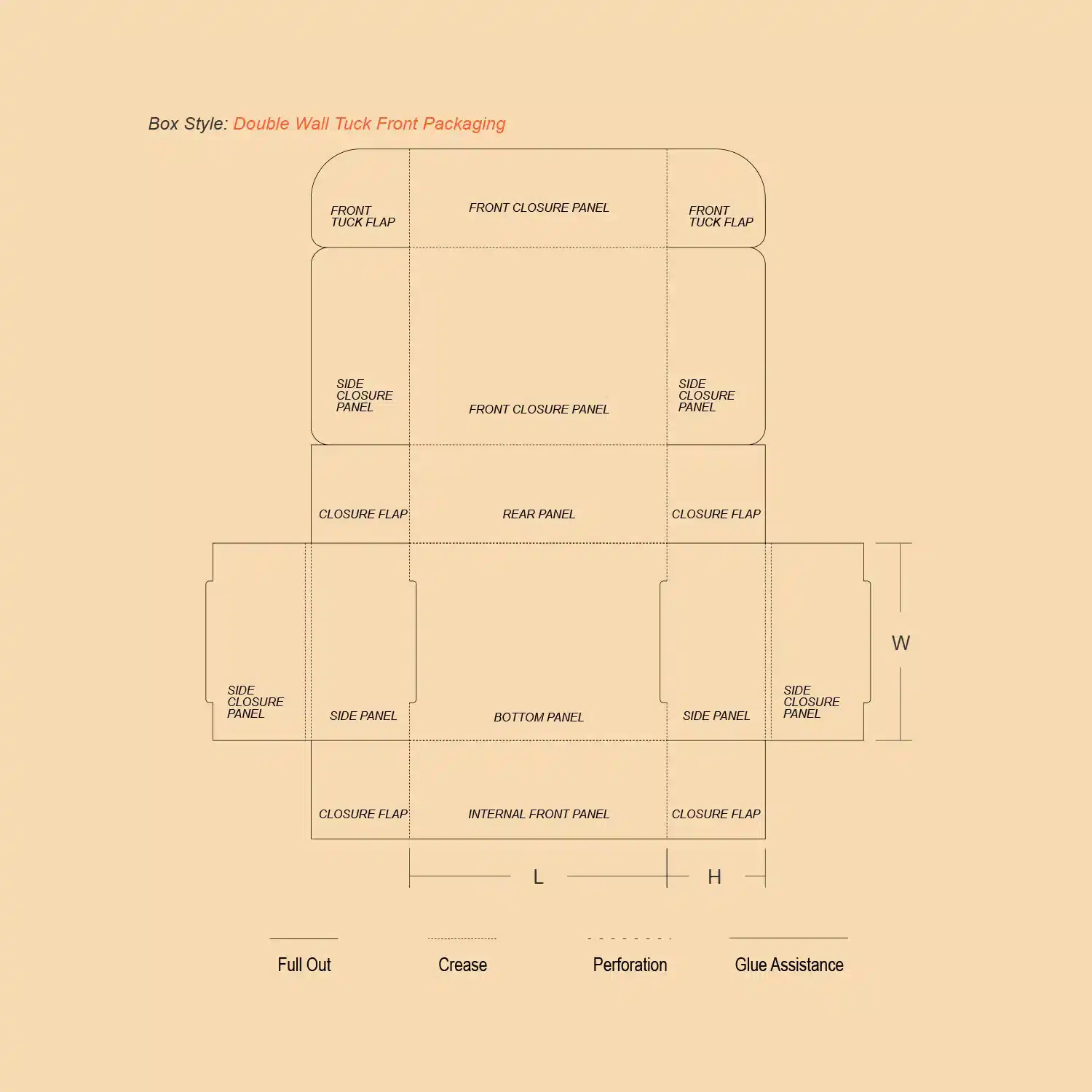 Double Wall Tuck Front Design