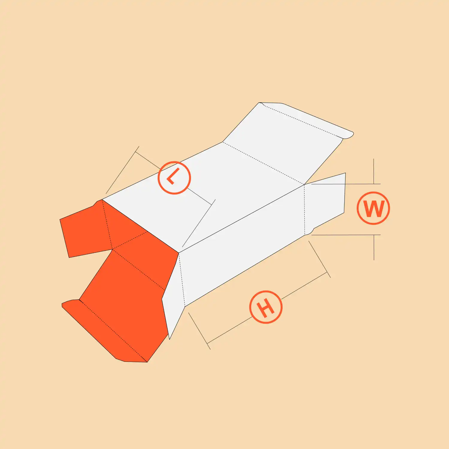 Reverse Tuck End Template