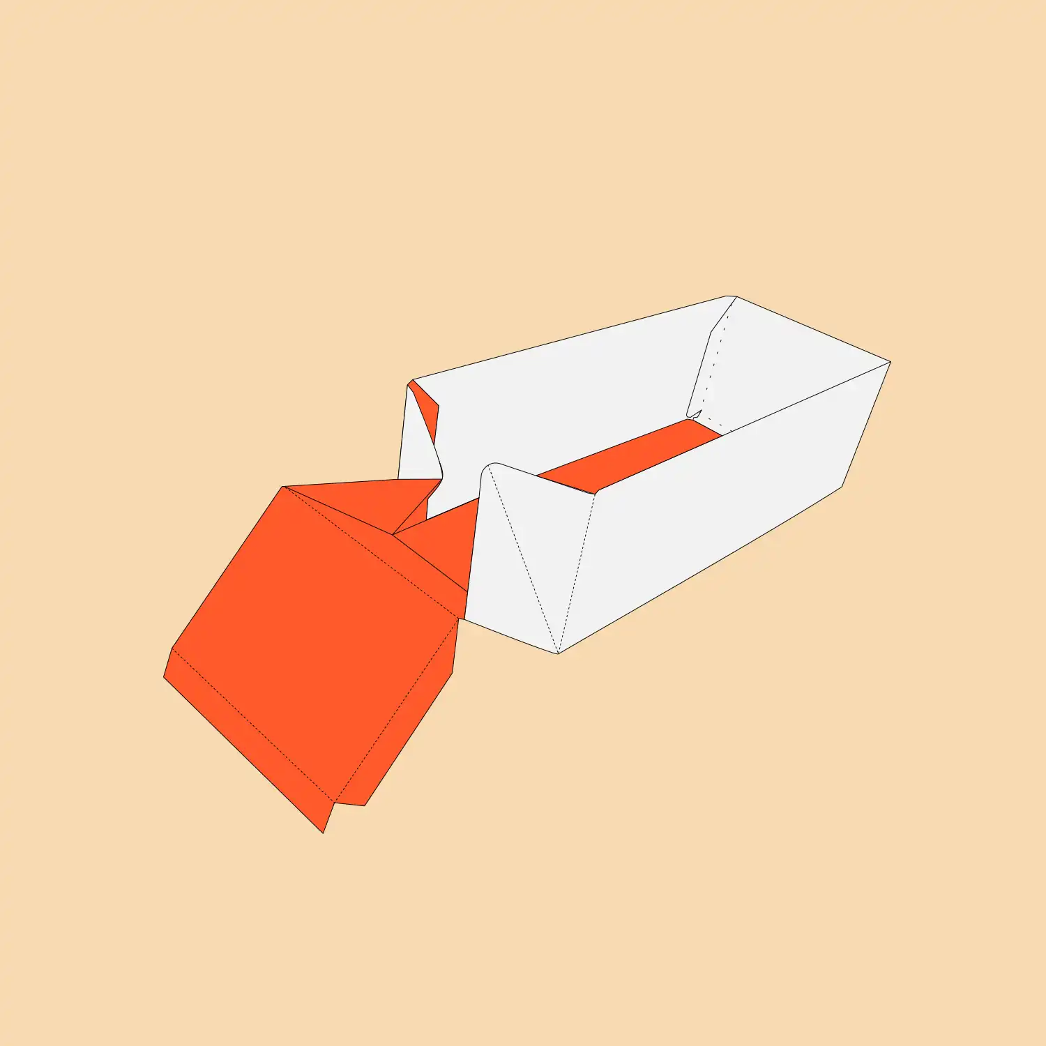 Tray And Sleeve 3D View 2