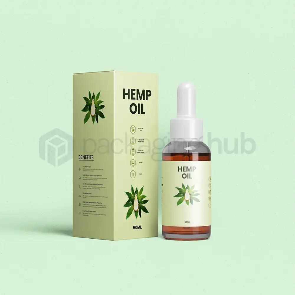 custom printed hemp oil boxes