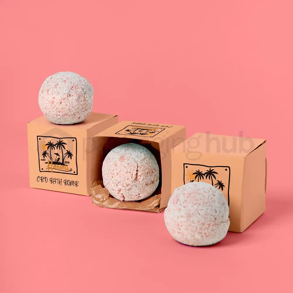 CBD bath bomb boxes wholesale