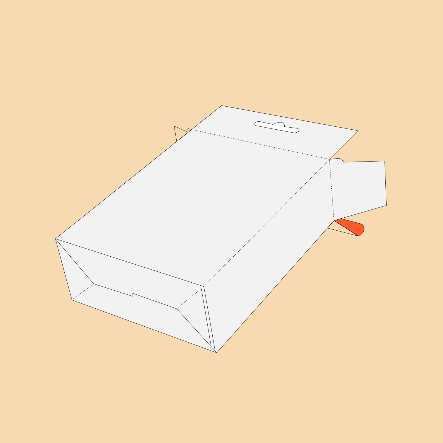 five panel hanger auto 3d view